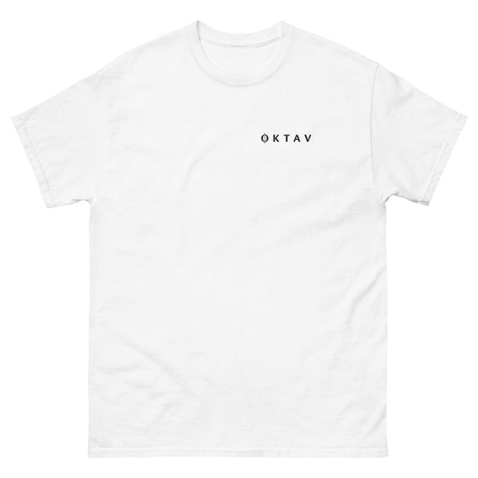 T-shirt logo OKTAV blanc